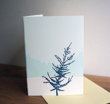 Snow on Cedar Card