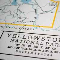 Yellowstone National Park Map